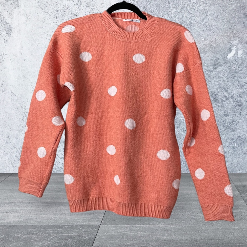 Hope Horizon Polka Dot Sweater. EUC